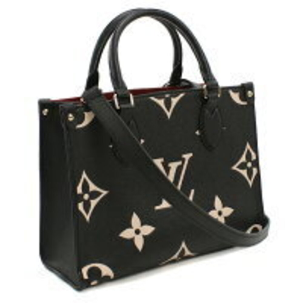 Louis Vuitton On the Go Monogram Empreinte Black Beige